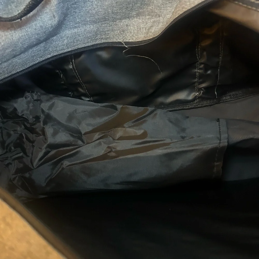 Broncos Gray Sports Duffel/gym/ overnight Bag